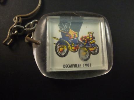 Decauville 1901 Franse autofabrikant oldtimer sleutelhanger